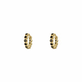 6.5mm Sophi Black Gold Huggies