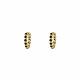 8.5mm Sophi Black Gold Huggie