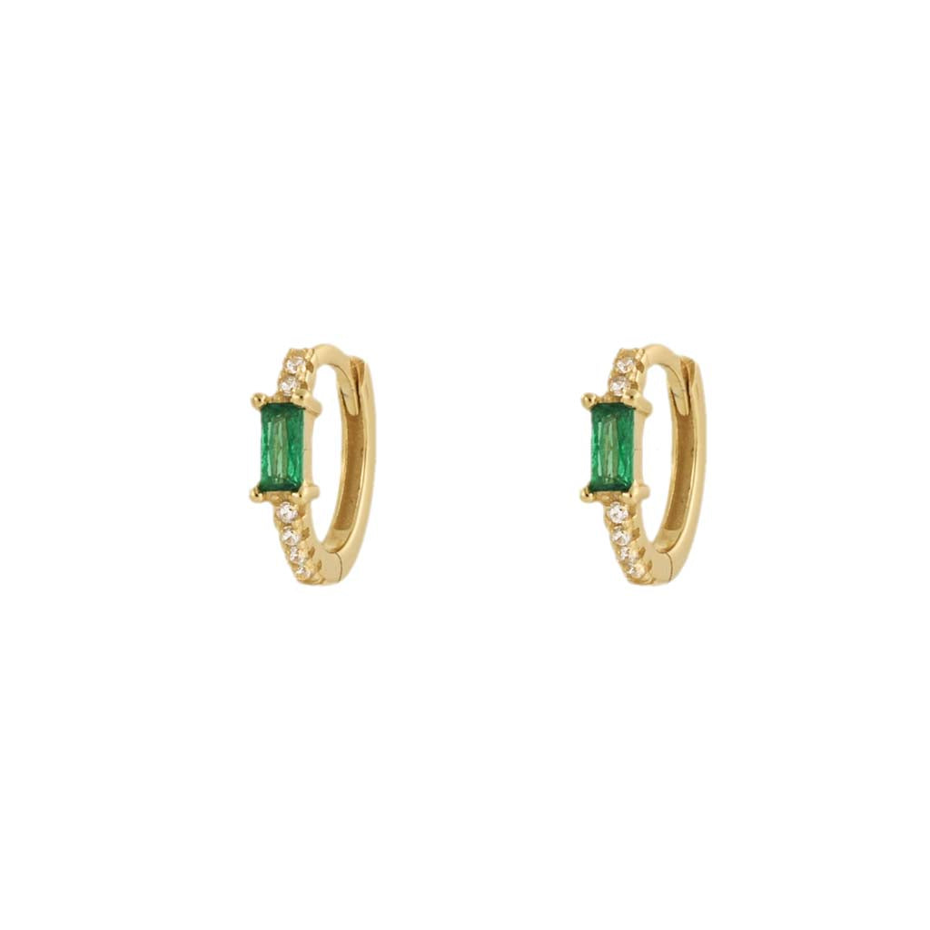 Ruiz Emerald Gold Huggies