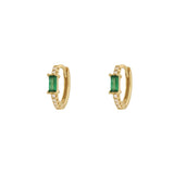 Ruiz Emerald Gold Huggies