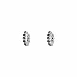 6.5mm Sophi Black Silver Huggie