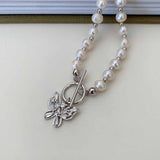 Butterfly  Pearl  Necklace