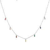Colorful Baguette Necklace