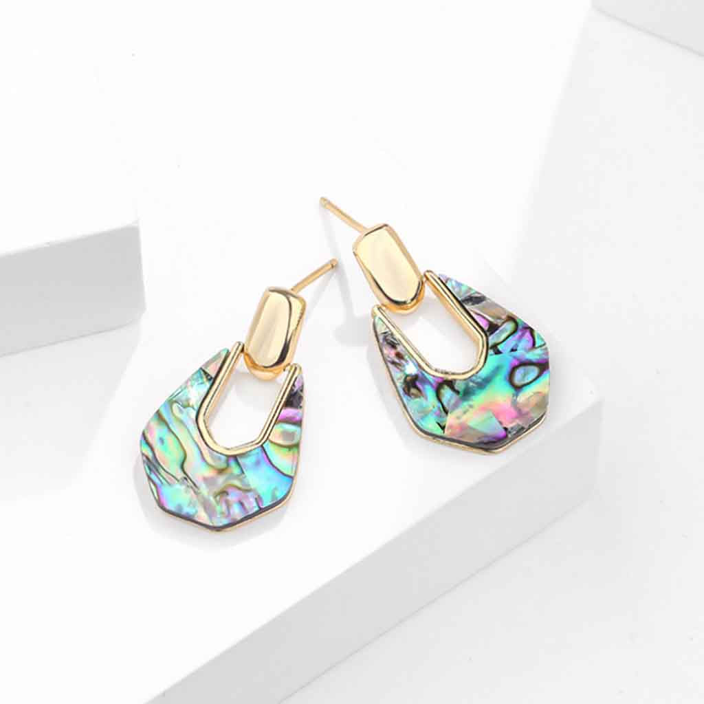 Abalone Statement Earrings