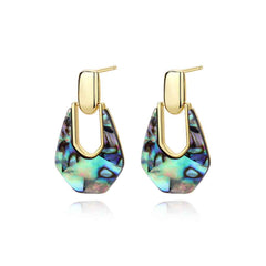 Abalone Statement Earrings