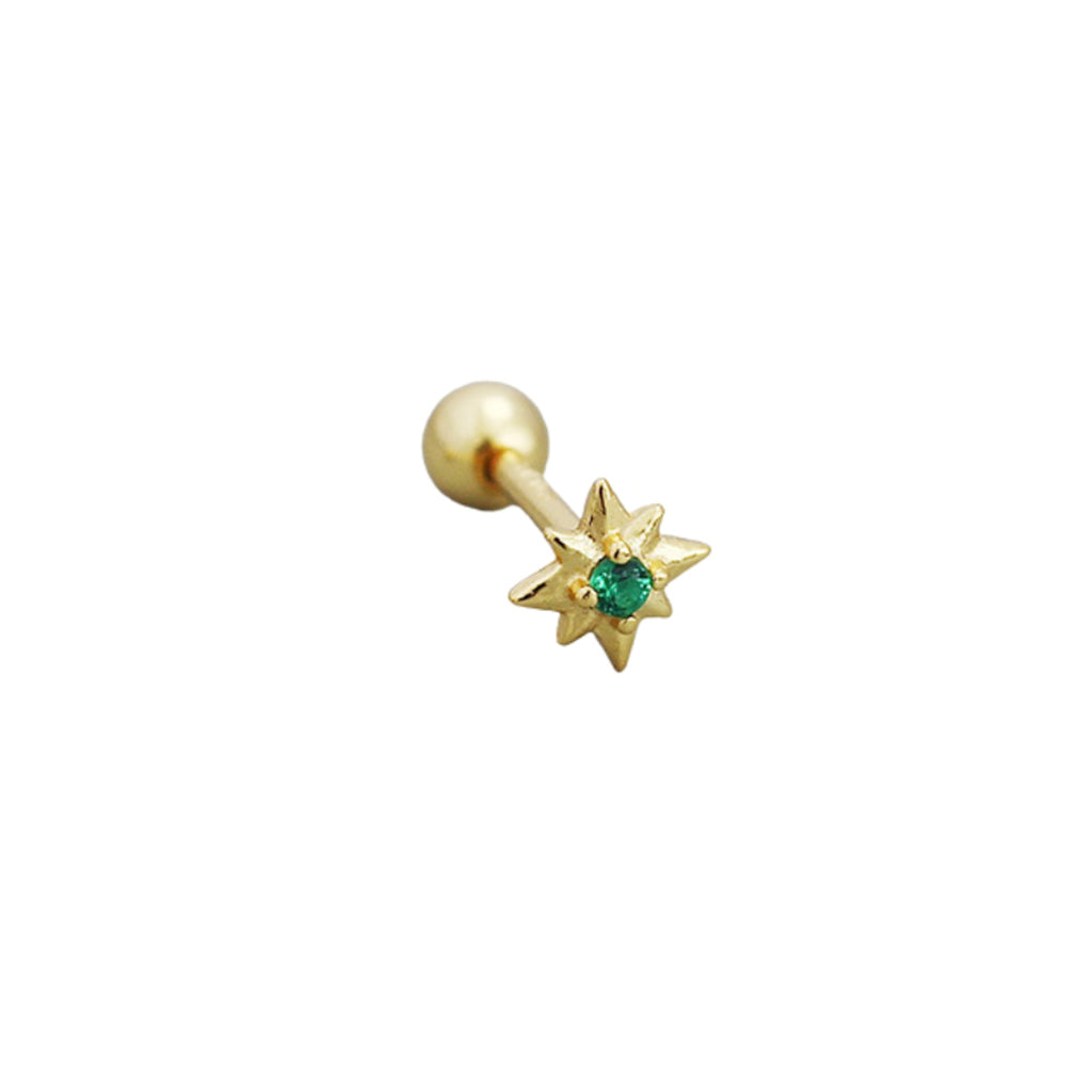 Green Starburst Barbell