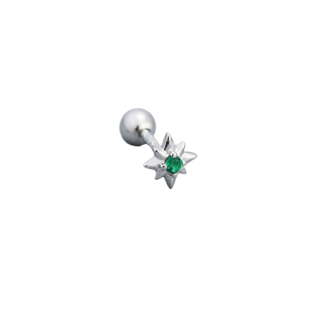 Green Starburst Barbell