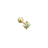 Turquoise Starburst Barbell