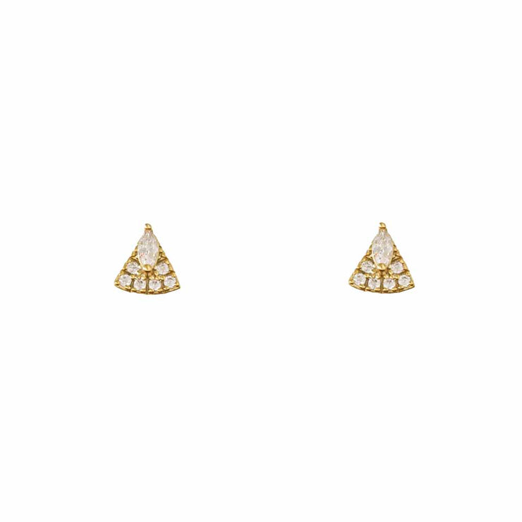 Maqui Gold Stud Earring