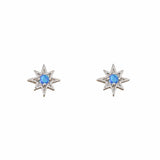 Olsta Opal Silver Stud Earring