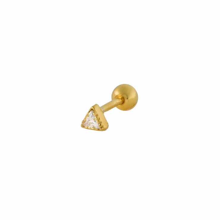 Tiny Triangle Barbell in Gold