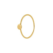 Disc Gold Ring