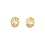 Sparkling Leaf Gold Huggies