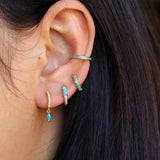 Ruiz Turquoise Gold Huggies