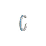 Shiny Turquoise Silver Earcuff
