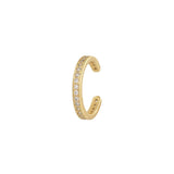 Shiny White Gold Earcuff