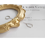 Silver Litt  Plain Hoop With Chain  Earcuff