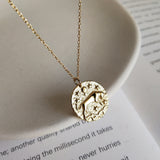 Zodiacs Star Signs in Relief Necklace