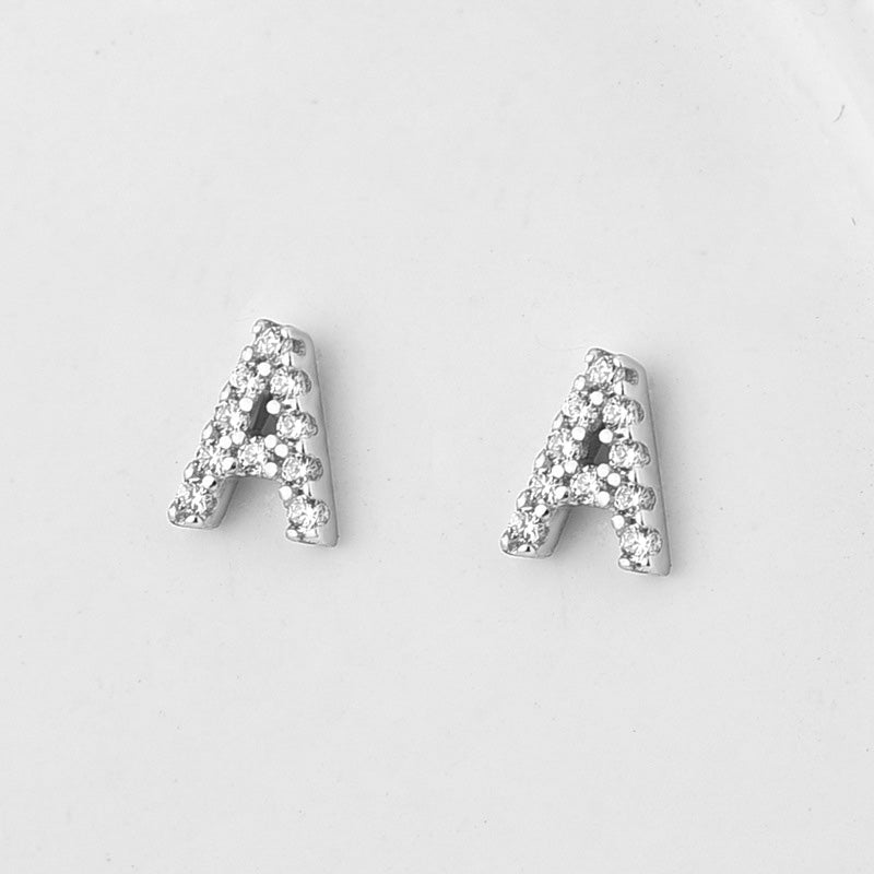Dainty Initials Stud Earrings