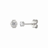 Tiny Cz Shining Small Stud Earrings