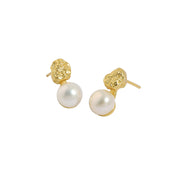 Crav Pearl Gold Earrings