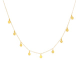 Disc Gold Choker Necklace
