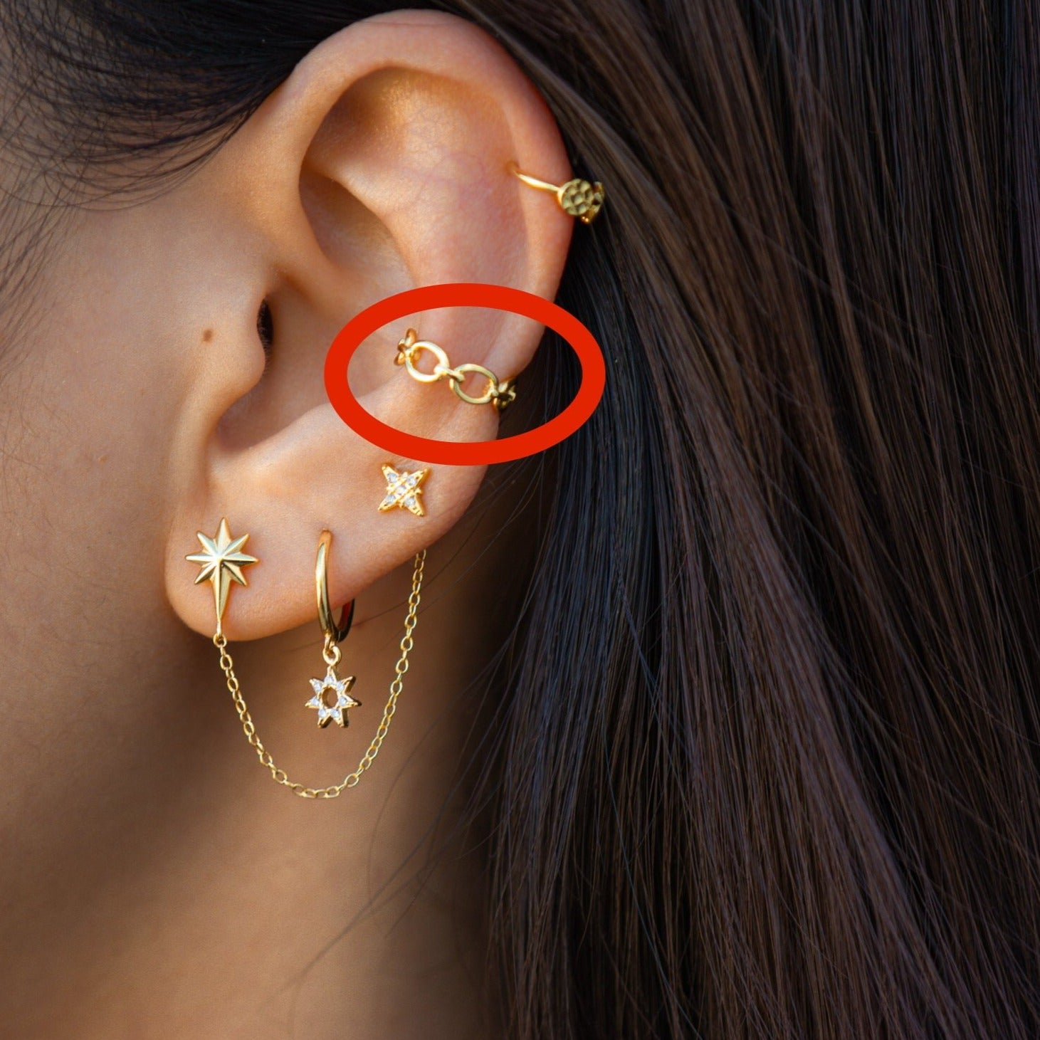 Chunky Chain Stylish Earcuff