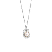 Hilda  Pearl Silver Necklace