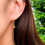 Star Gold Thread Earrings