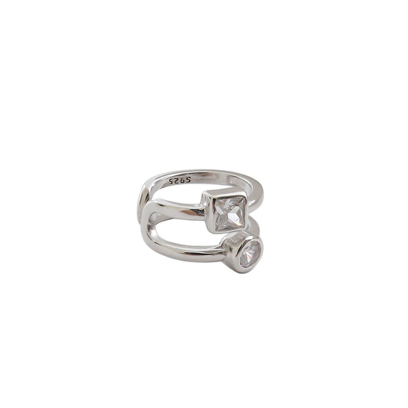 Silver Yoola Cz Earcuff