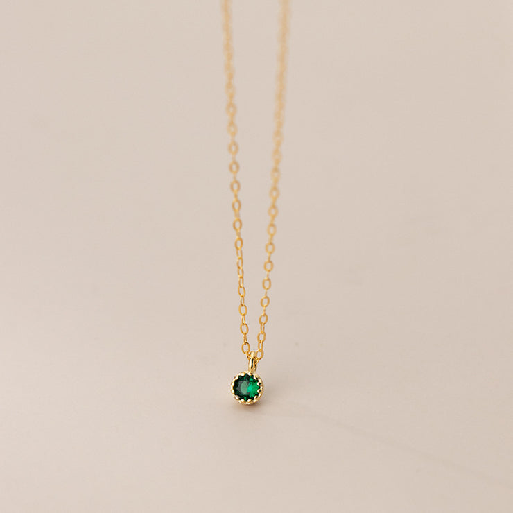 Laila Green Gold  Necklace
