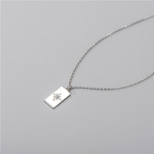 Octagram Silver Necklace