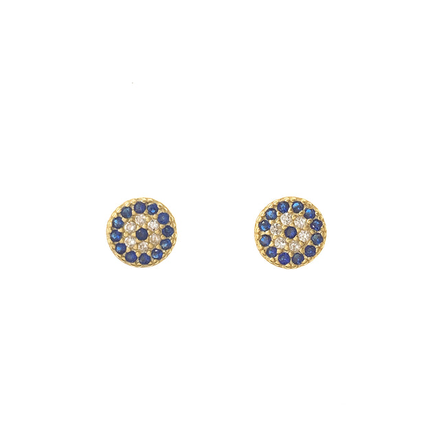 Evil Eye Gold Earring