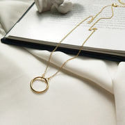 Gold Classic Circle Necklace