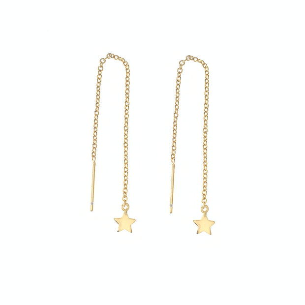 Star Gold Thread Earrings