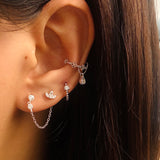 Silver  Reia CZ Earcuff