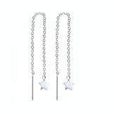 Star Silver Thread Earrings