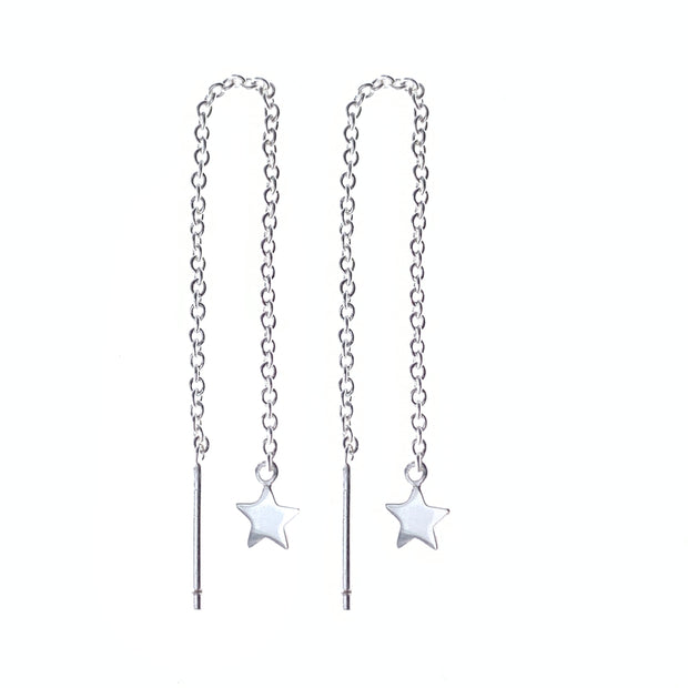 Star Silver Thread Earrings