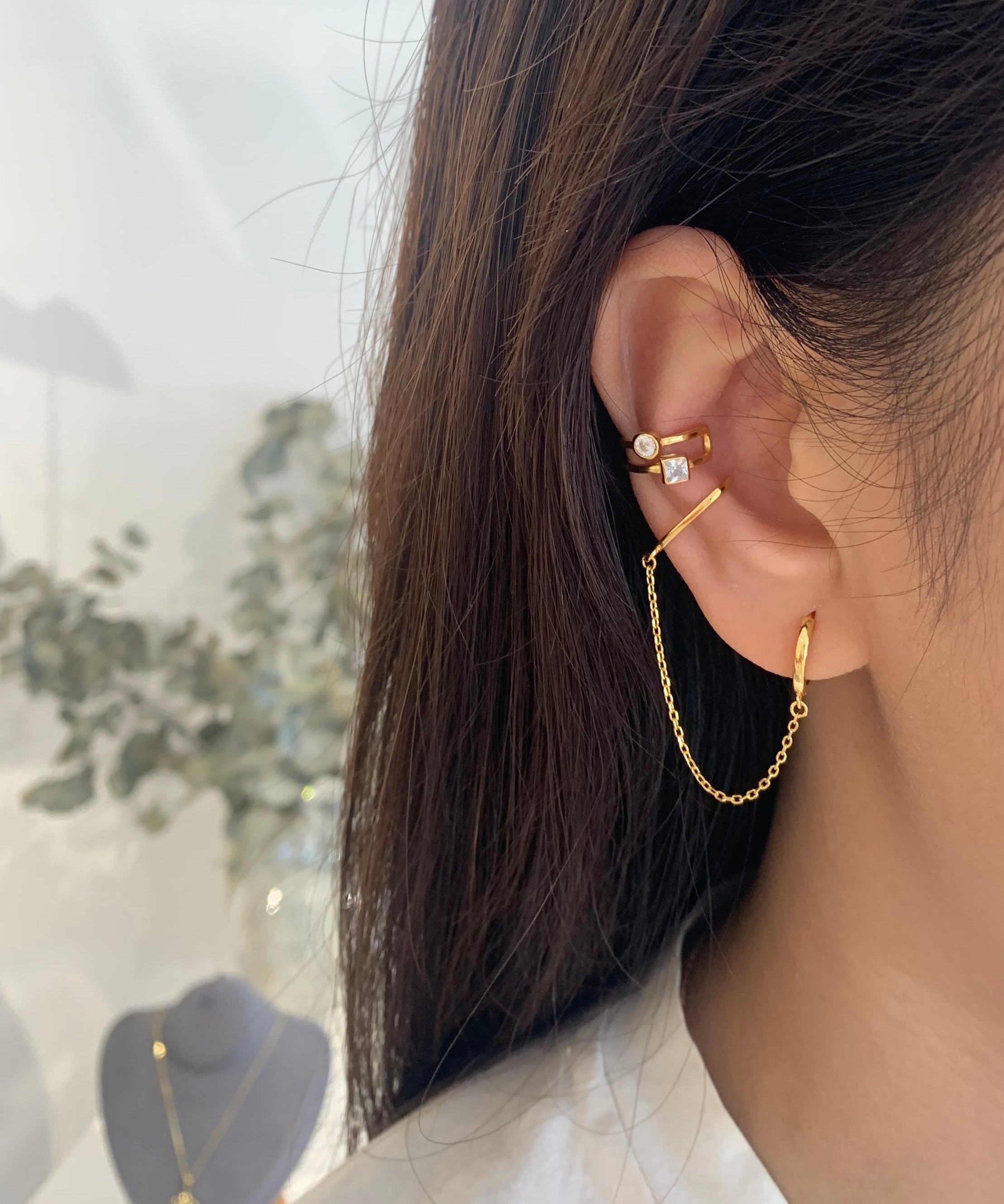 Gold Yoola Cz Earcuff