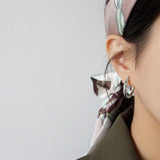 Sira Silver Stylish Hoop