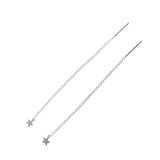 Star Silver Thread Earrings