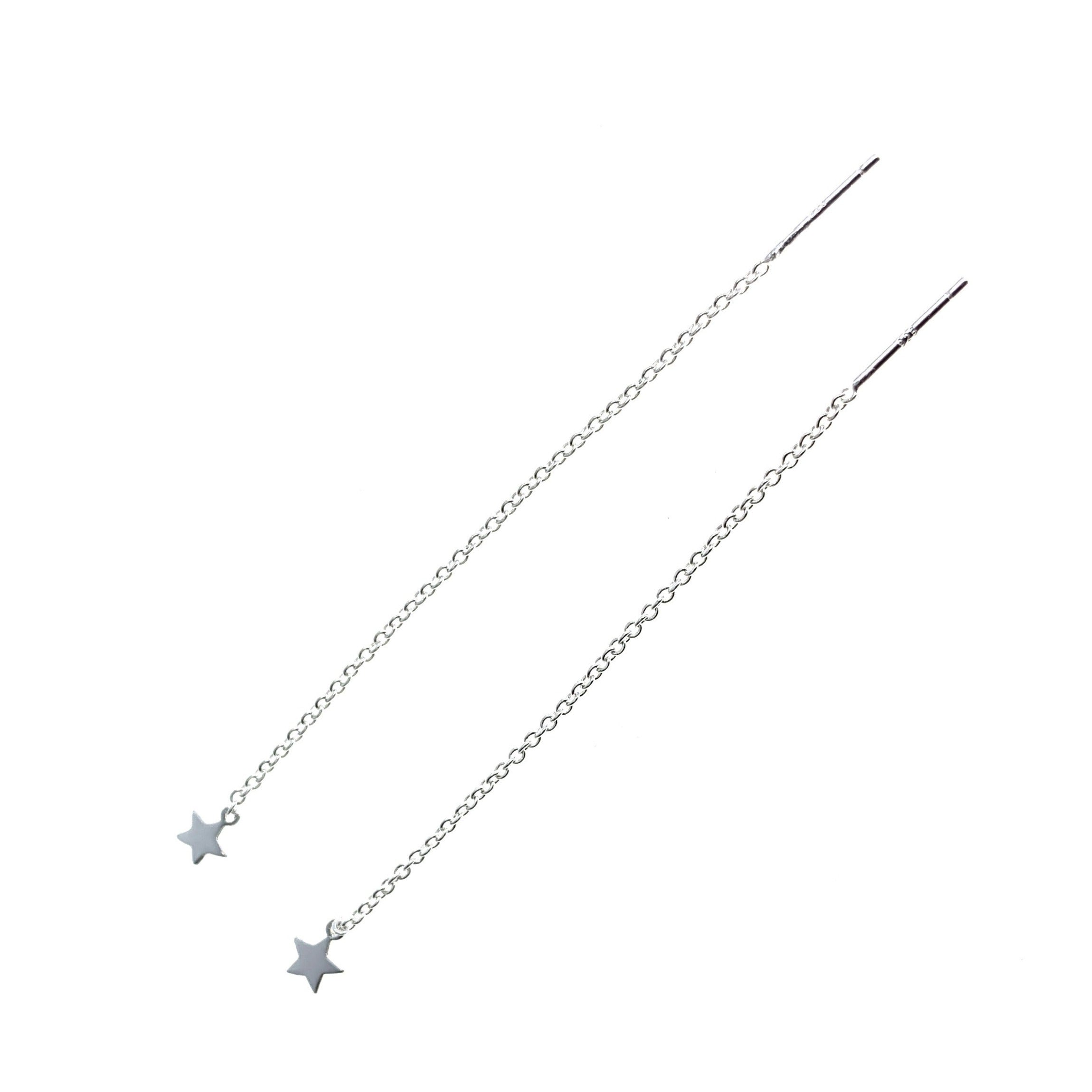Star Silver Thread Earrings