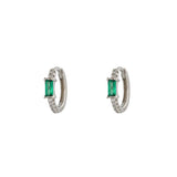 Ruiz Emerald Silver Huggies