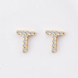 Dainty Initials Stud Earrings