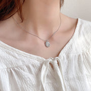 Little Dora Silver Coin Necklace