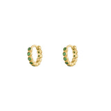 5.5mm Sophi Green Gold Huggie