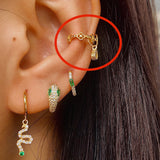 Gold Reia CZ Earcuff