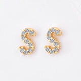 Dainty Initials Stud Earrings