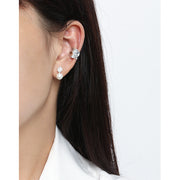 Crav Pearl Silver Earrings