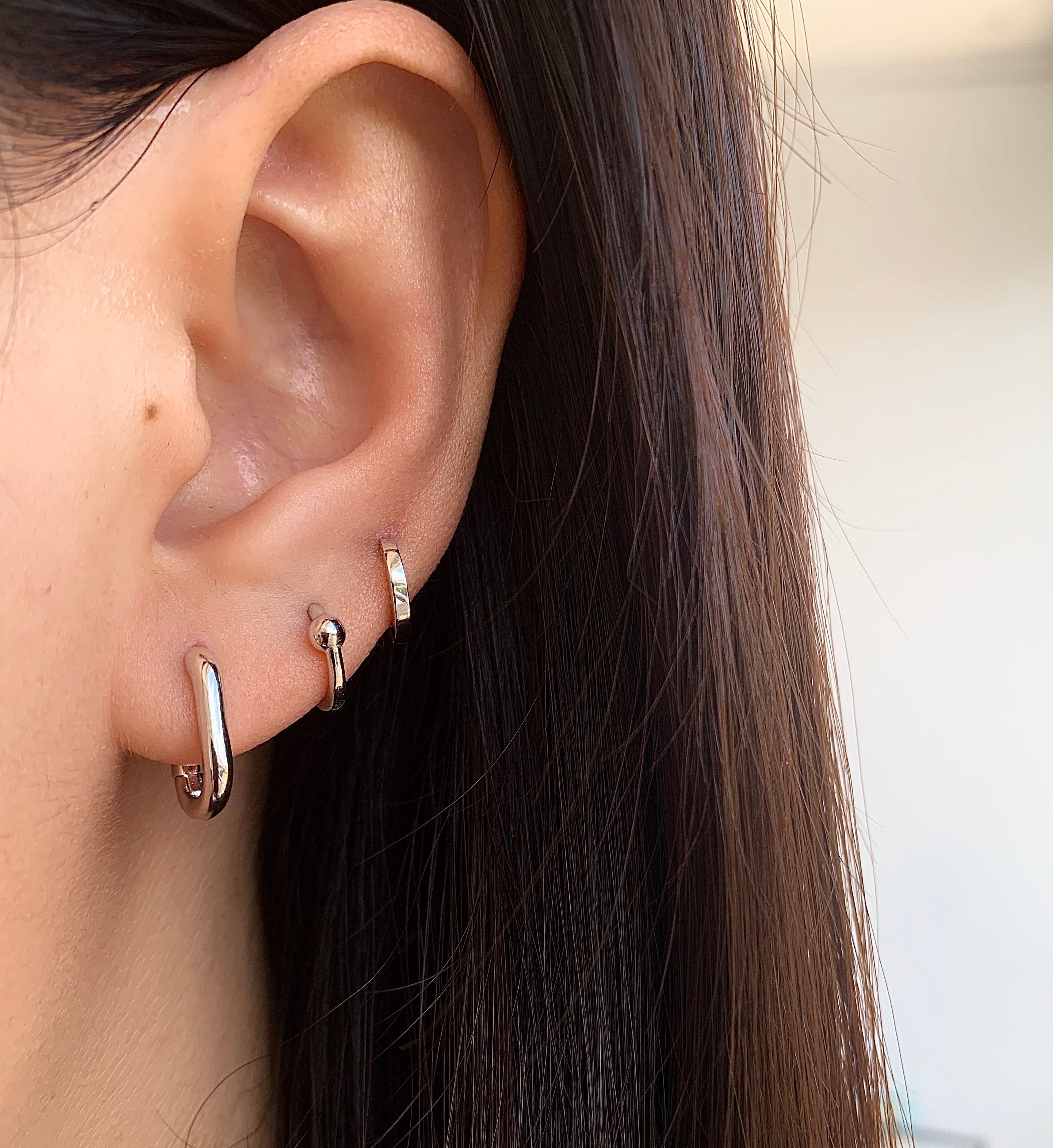 Small Oval Hoop